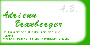 adrienn bramberger business card